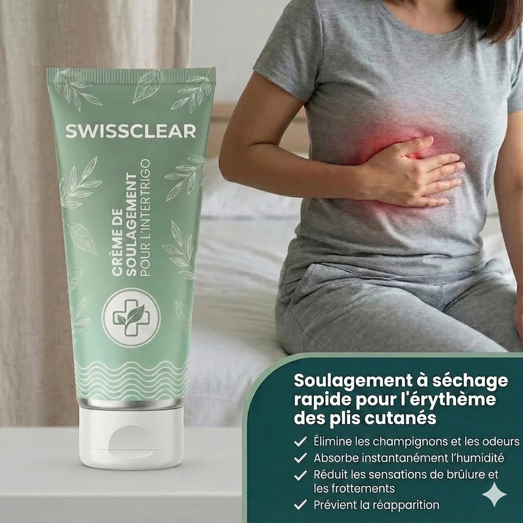 Swissclear Crème de Soulagement de l'Intertrigo